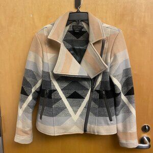 Pendleton Patterned Motorcycle Wool Jacket